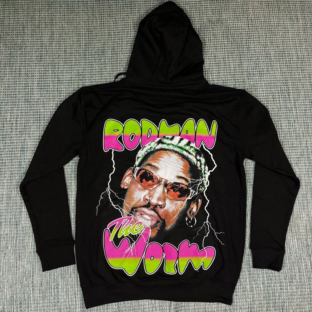 Dennis Rodman The Worm Hoodie Hooded Sweatshirt Men’s Size M New
